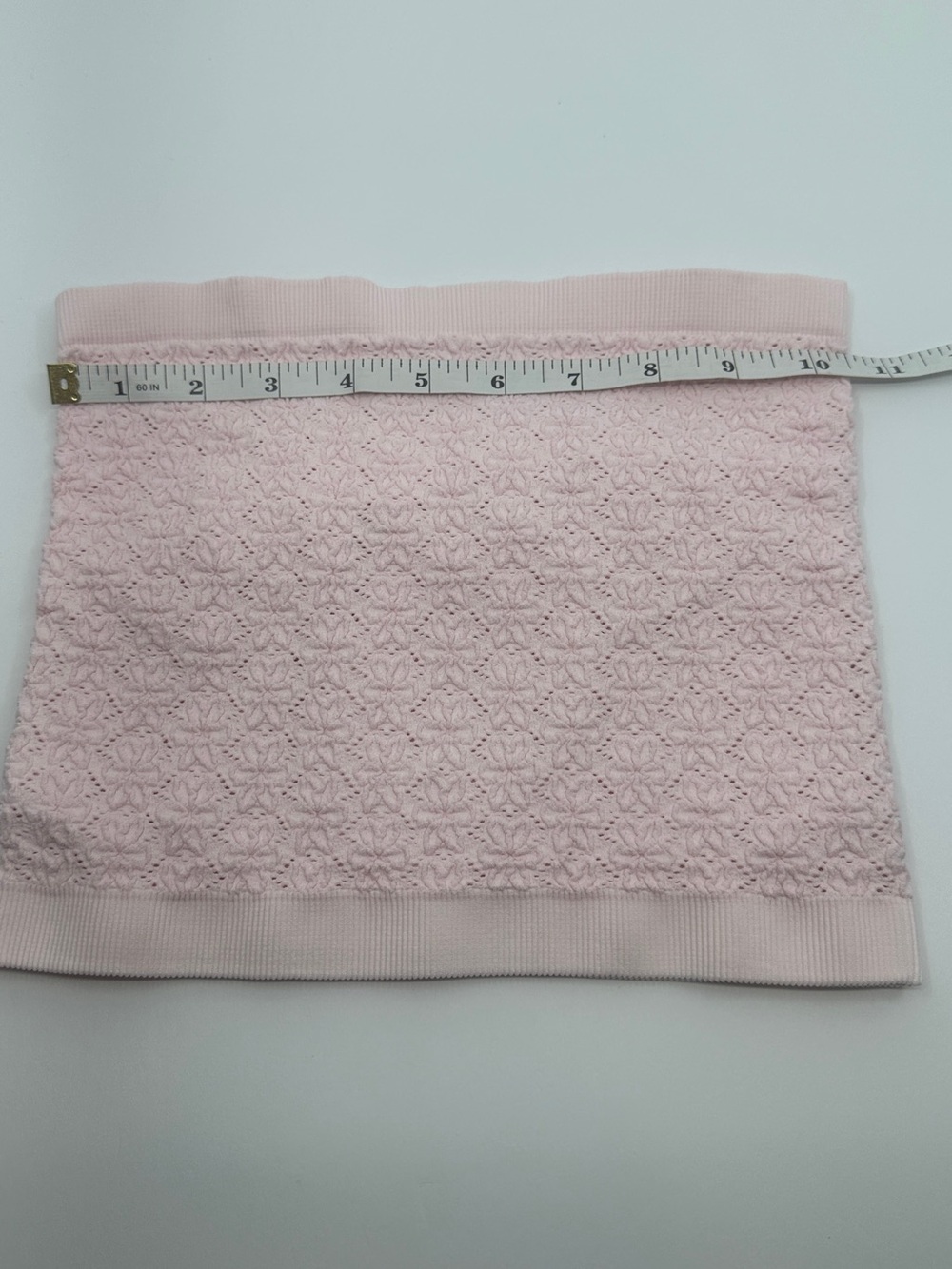 Nikibiki 🆕 Icy Pink Textured Seamless Tube Top OS | 11” W - Picture 3 of 4